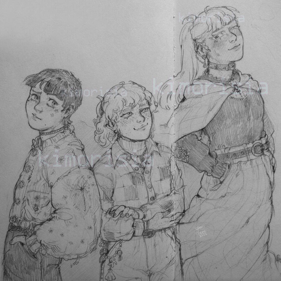 Half-Body - 20€ (extra character/s + 10€) (Flat Color +5€) //or// (Color and Digital Shading: +10€)